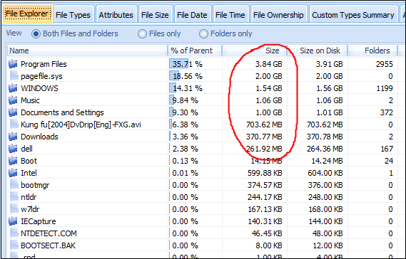 All The Folders in the File Explorer Window